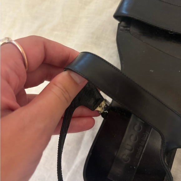 Vintage Gucci black rubber sandals Women’s 9.5 - Picture 9 of 11